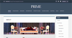 Desktop Screenshot of primepartyrentals.com