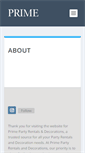 Mobile Screenshot of primepartyrentals.com